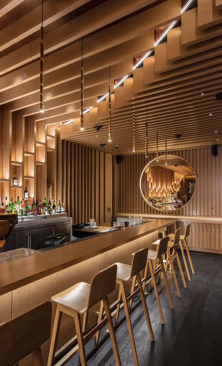 Momofuku restaurant construction feature at The Cosmopolitan.