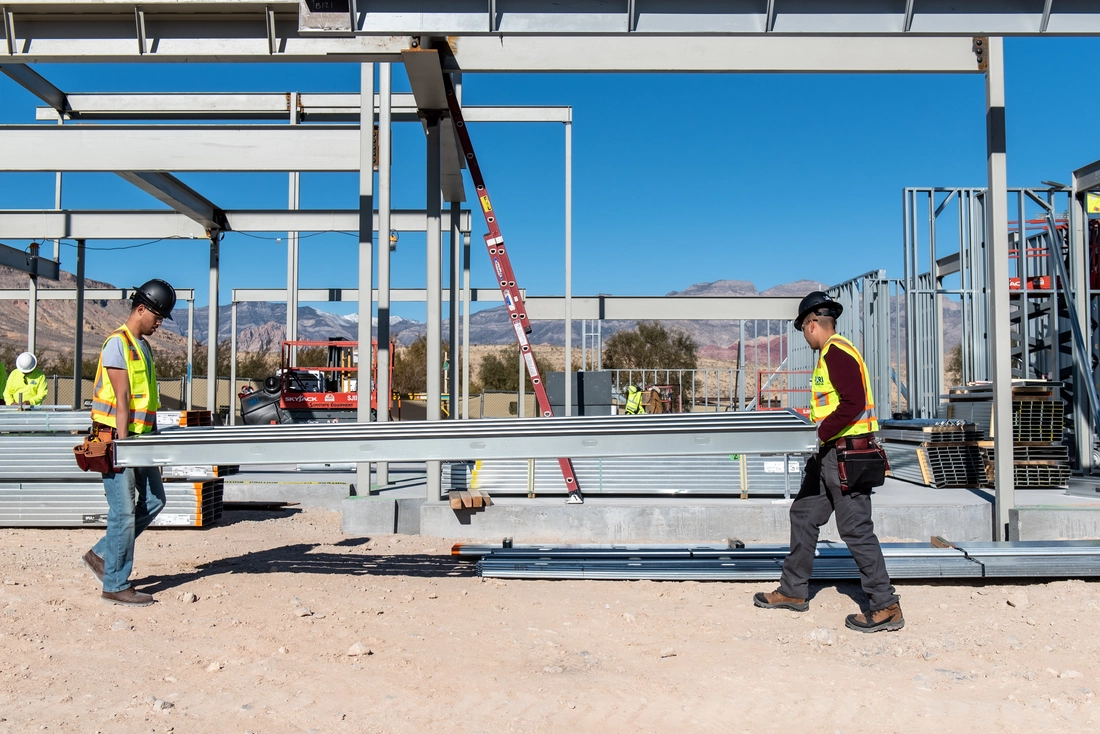 Self-performed steel framing, fabrication, drywall, and finishes for Astra custom home construction